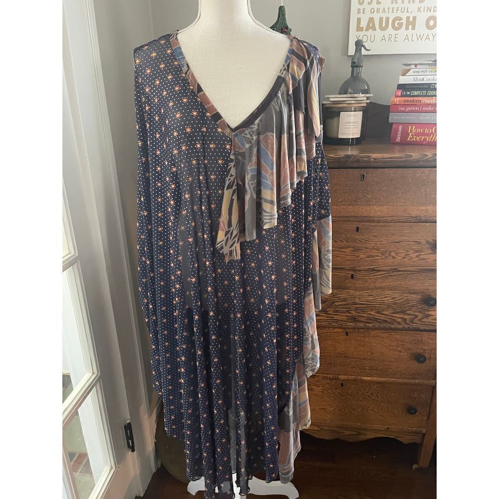 Free People - Kimono dress ruffle v-neck swiming cover up size M/L - Picture 14 of 14